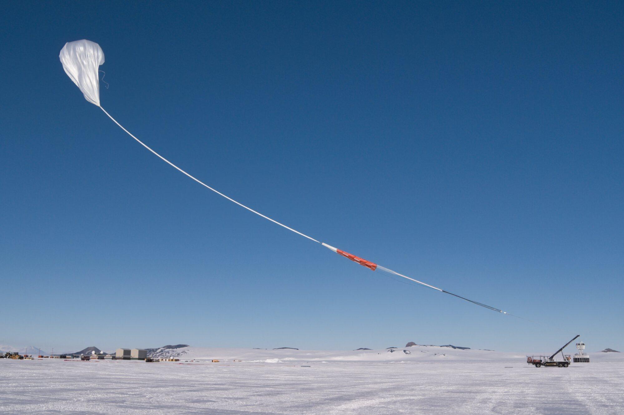 **Antarctic Balloon Hunts Cosmic Neutrinos**